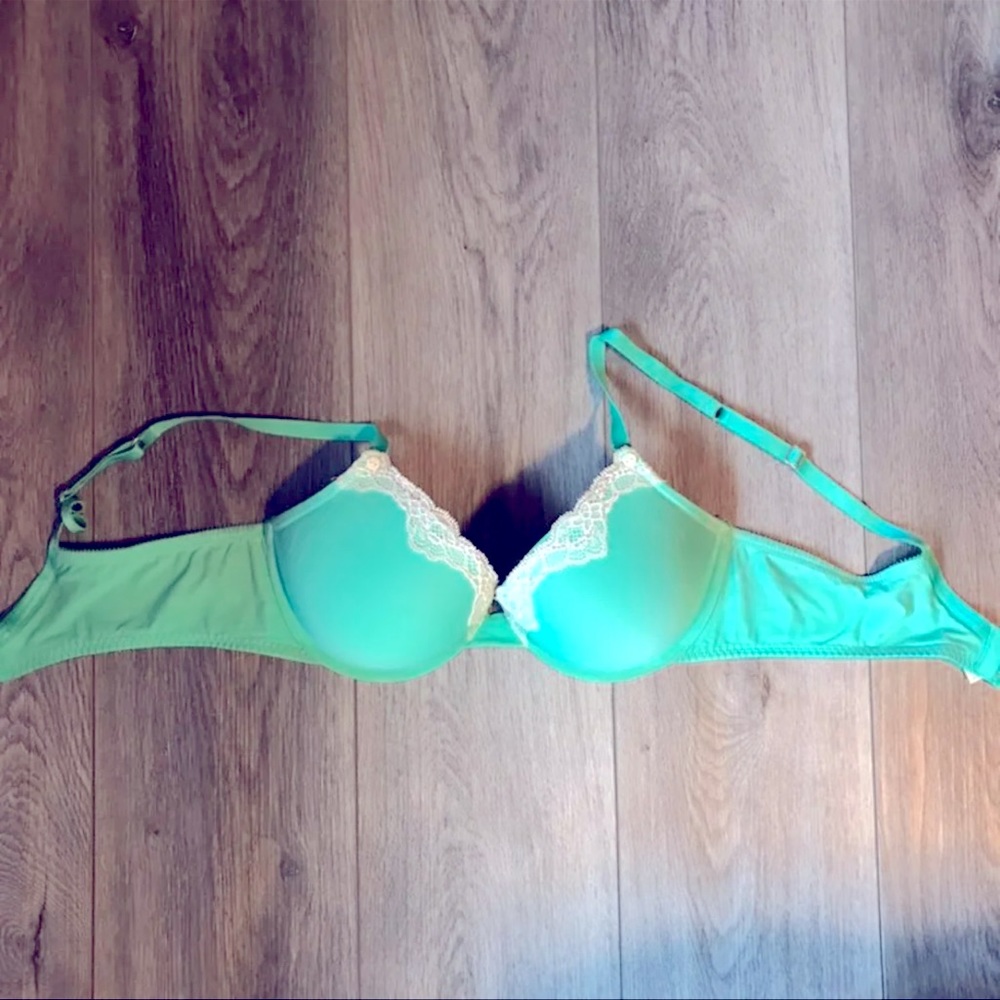 Lace Button Aerie Pushup Bra
